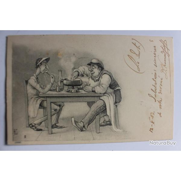 Carte postale illustr�e Suisse