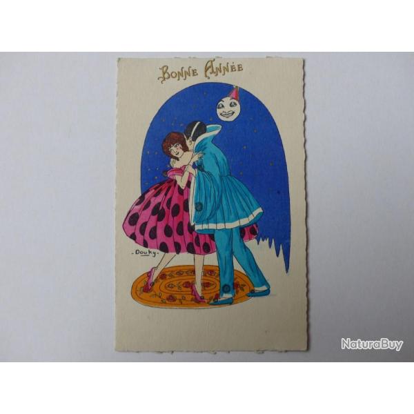 CPA Illustr�e Douky Bonne ann�e