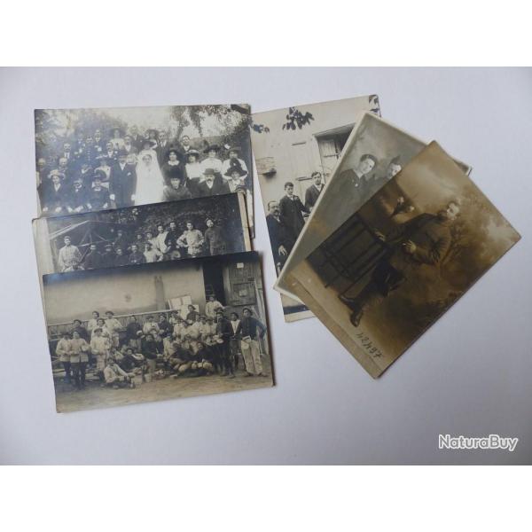 Lot 7 Cartes photos Pontchara Is�re Correspondances d'une m�me famille