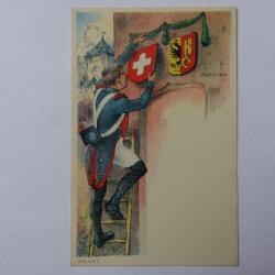 CPA Suisse Enfin 1814 Société de la Restauration 1er Juin