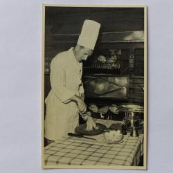 CPA Suisse - Genève Auberge de l'Or du Rhone Koch Cuisinier