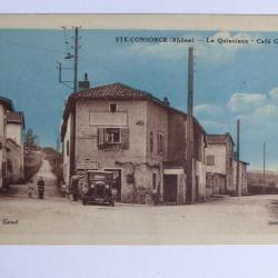CPA France - Rhone 69 - Ste-Consorce Le Quincieux Café Genet