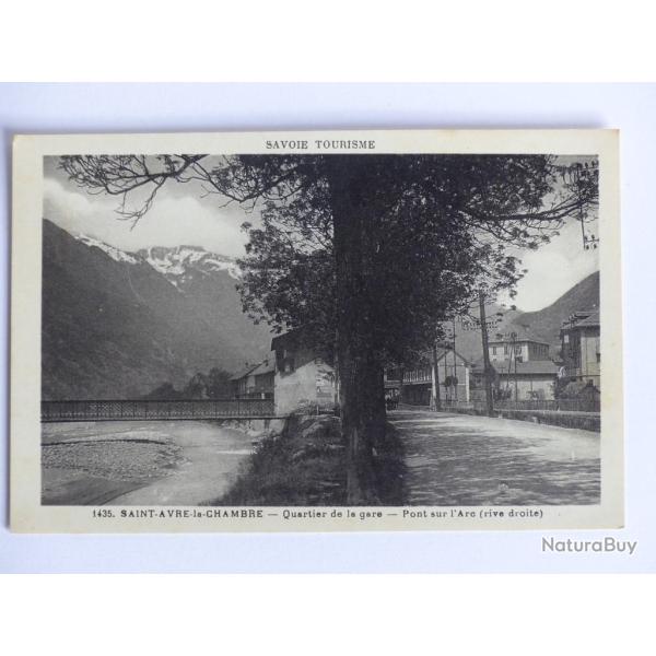 CPA France Savoie Saint-Avre-la-Chambre Quartier gare Pont sur l'Arc