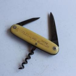 Couteaux de poche publicitaire Champagne MAULER & Cie Swiss