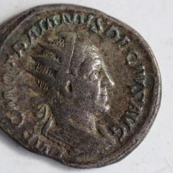 Monnaie Romaine argent Antoninien TRAJAN D&Egrave;CE  VICTORIA AVG