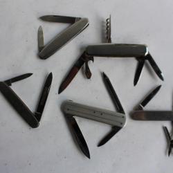 Cinq couteaux de poche RICH.A.HERDER - ROSTFREI