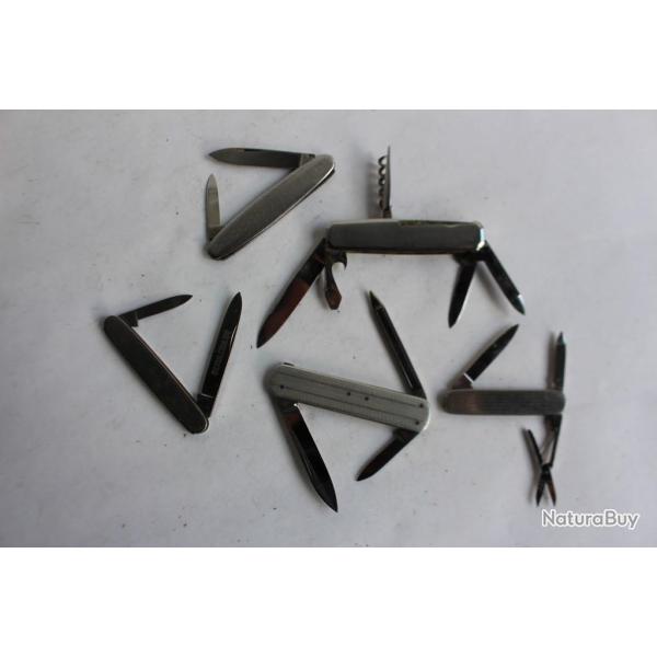 Cinq couteaux de poche RICH.A.HERDER - ROSTFREI