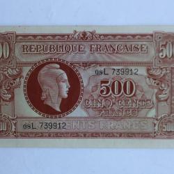 Billet 500 Francs Marianne type 1945 France SUP