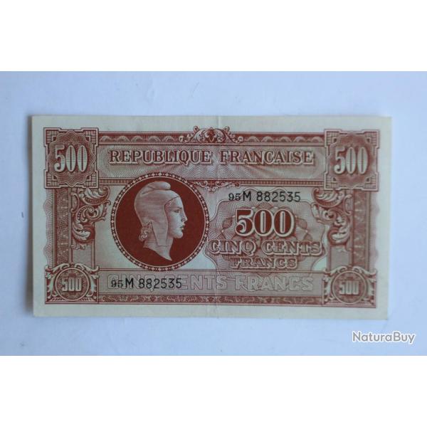 Billet 500 Francs Marianne type 1945 France SUP