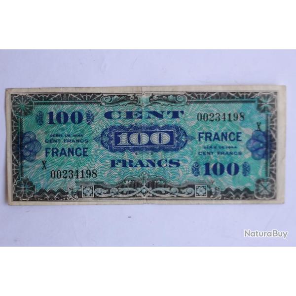 Billet 100 Francs verso France type 1945 France S�rie X