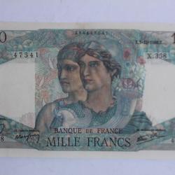 Billet 1000 Francs Minerve et Hercule type 1945 France 03-10-1946