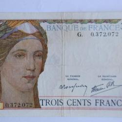 Billet 300 Francs type 1938 France 6-10-1948