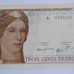 Billet 300 Francs type 1938 France 6-10-1948