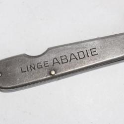 Ancien couteau a systeme pub  Linge ABADIE  Paul A.Henckels