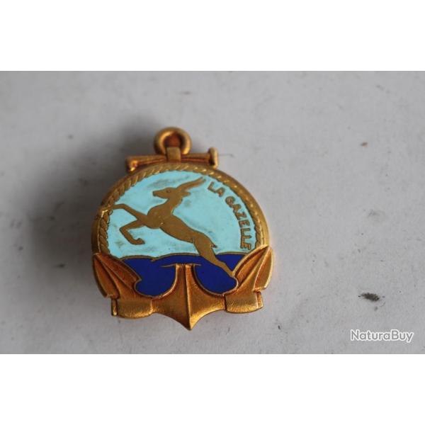 INSIGNE DE LA MARINE - La GAZELLE Aviso Dragueur