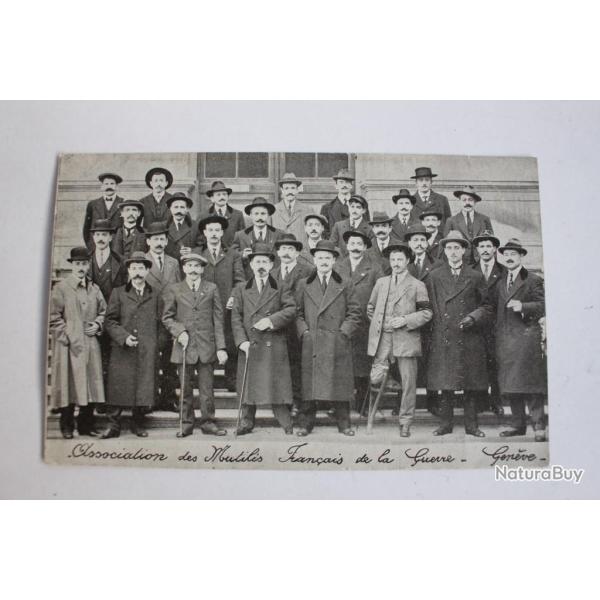 Carte postale Association des mutil�s fran�ais guerre Gen�ve