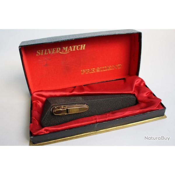 Briquet de table gaz SILVER MATCH  President
