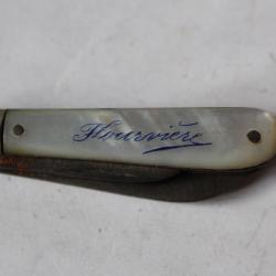 Couteau pliant nacre souvenir Fourvière