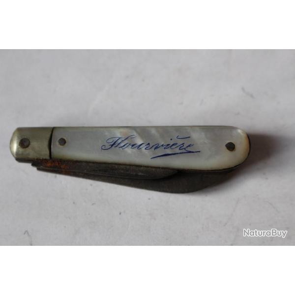 Couteau pliant nacre souvenir Fourvi�re