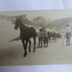 CPA l'hiver a Saint-Moritz sport d'hiver