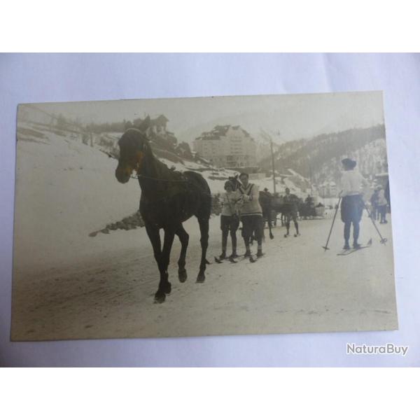 CPA l'hiver a Saint-Moritz sport d'hiver