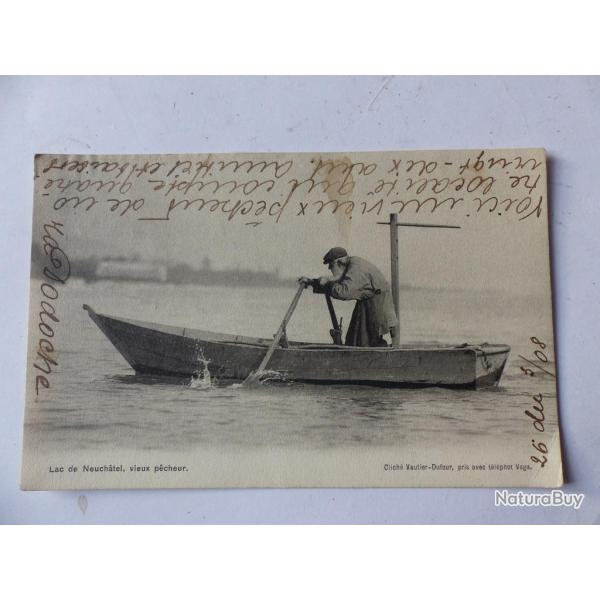 CPA Vieux p�cheur Neuch�tel Suisse