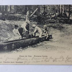 CPA Creux du Van Fontaine froide Suisse