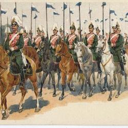 CPA militaire illustr&eacute;e - Militaria