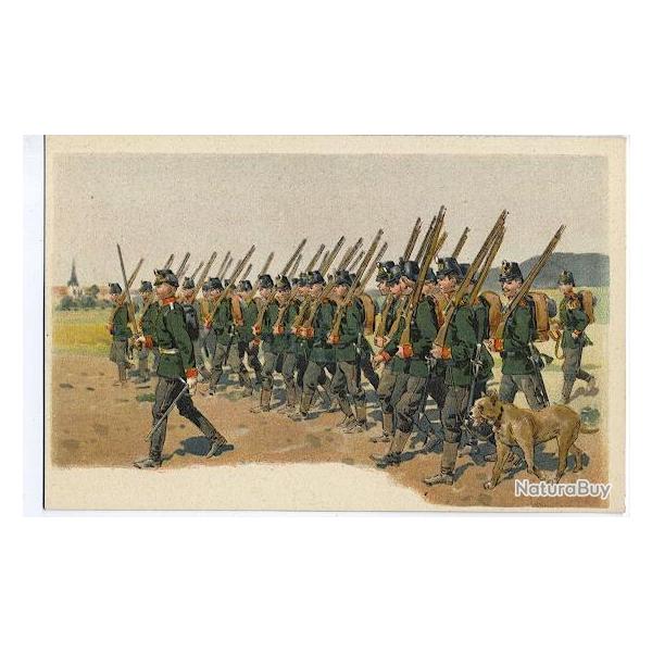 CPA militaire illustr�e - Militaria