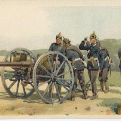 CPA militaire illustr&eacute;e - Militaria