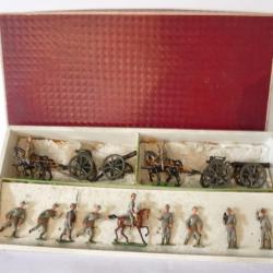 Boite de soldats de plomb artillerie Suisse