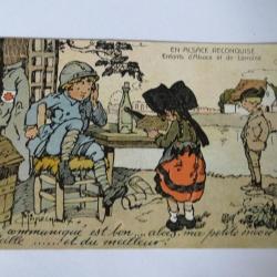 CPA En Alsace Reconquise Enfants
