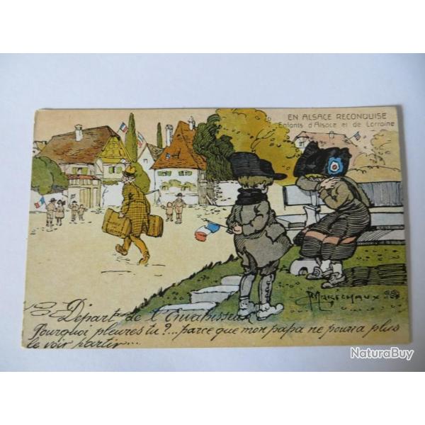 CPA En Alsace Reconquise Enfants