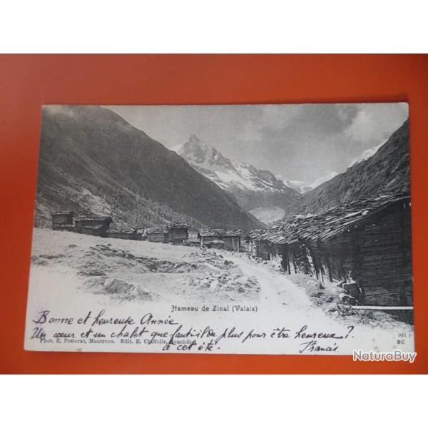 CPA Hameau de Zinal - Valais ( Suisse )