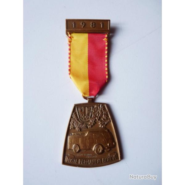 Insigne Pompier Poste Permanent Genve 1981