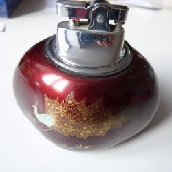 Briquet de table essence Bois laque Japon Tabac Objets du fumeur