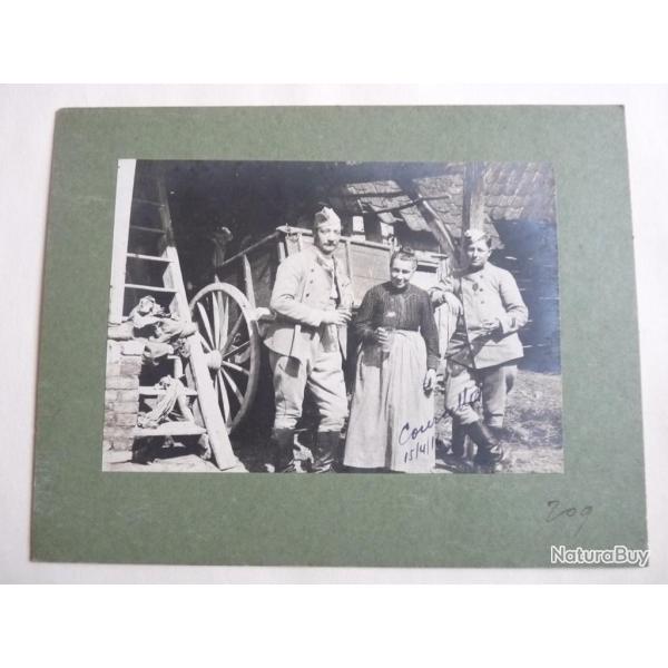 Photographie ancienne guerre 1914-18 poilus militaria