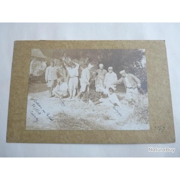 Photographie guerre 1914-18 poilus militaria
