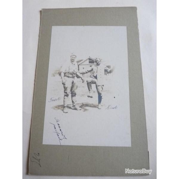 Photographie guerre 1914-18 poilus militaria