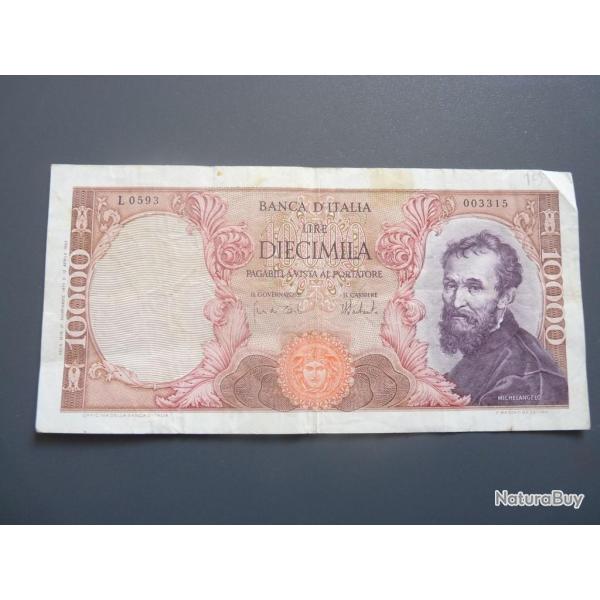 Billet 10000 Lire 1962-73 Italie