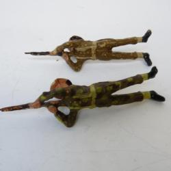 Soldat Militaire tireur couché DURSO (x2) jouets militaria