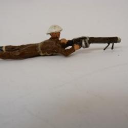 Soldat Militaire tireur couché Fusil Mitrailleur DURSO Jouet Militaria