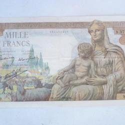 Billet de 1000 F DEMETER Français 11-2-1943 A.3779