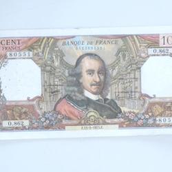 Billet 100 Francs CORNEILLE  F.15-5-1975.F 0.862 80551