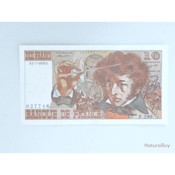 Billet 10 Francs BERLIOZ  B.1-7-1976.B. SPL