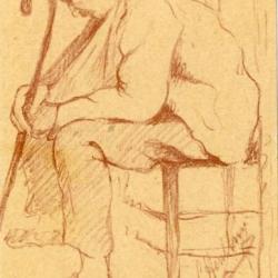 CPA CROIX ROUGE Croquis d'hôpital vendu au profit des blessées militaire