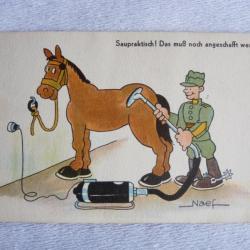 CPA illustrée NAEF Satire Guerre Militaria Carte Postale