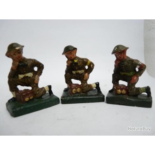 Soldat DURSO T�l�phone Militaire Jouet Militaria (x3)