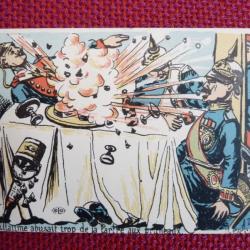 CPA illustrée UGD A. Satire Militaire Guerre