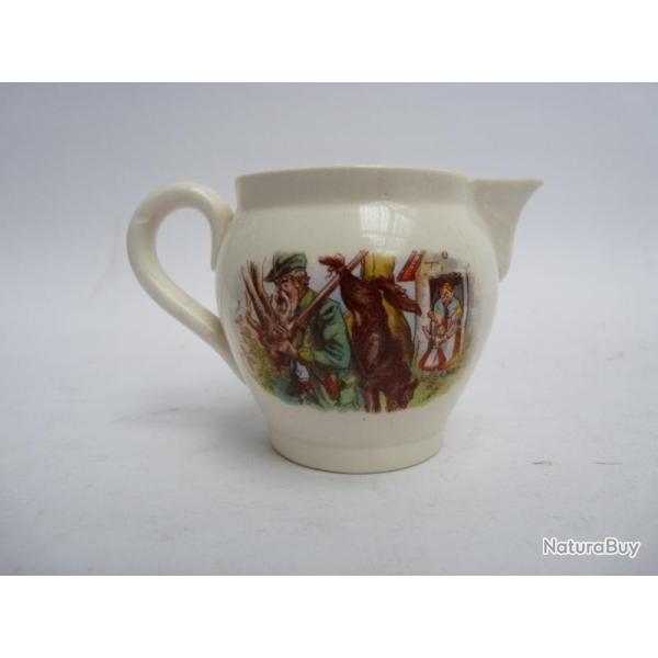 Pot � cr�me Fa�ence Chasse